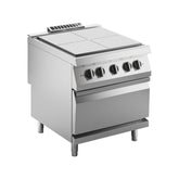 Plită electrică cu blat solid, pe cuptor electric, cu 4 zone gătit, Silko linia 900